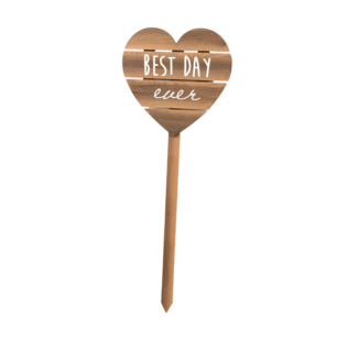 heart shaped picket sign