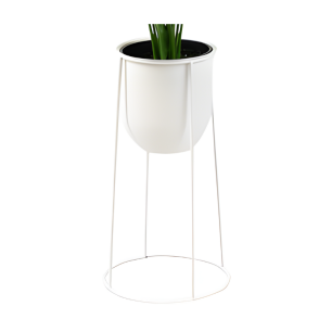 white wire pot stand 