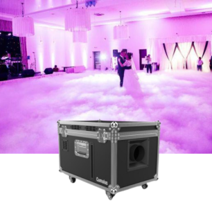 low lying fog machine at wedding
