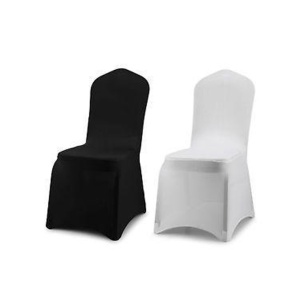 black and white chair covers 