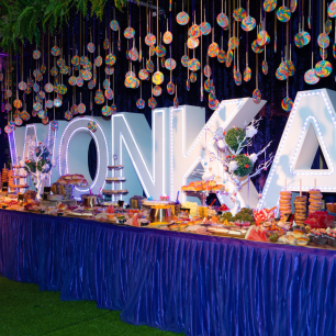 wonka party light up letters