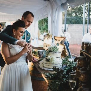 rustic wedding wine barrel