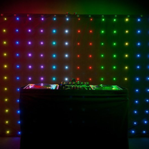 multicoloured LED vision curtain