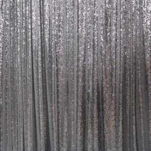 silver sequin drape