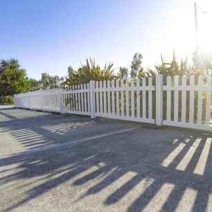 picket fence outside