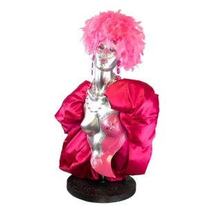pink feathered mannequin style 1