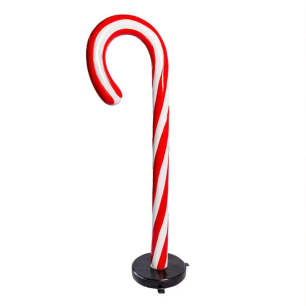 red and white candy cane prop