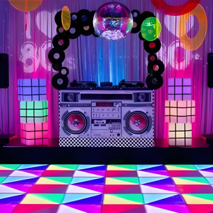 80s DJ booth