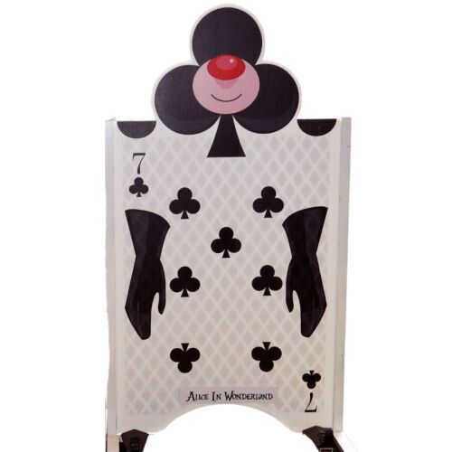 Alice in wonderland black playing card