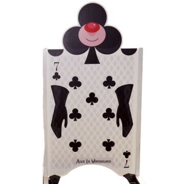 Alice in wonderland black playing card