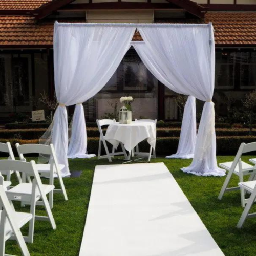 chiffon wedding canopy 