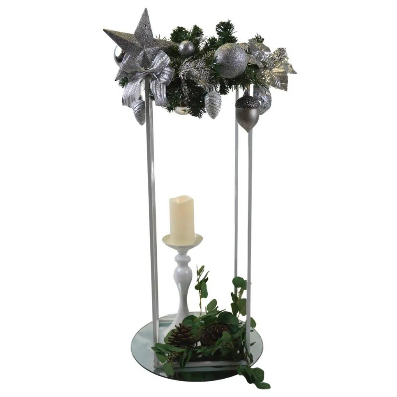 Silver Christmas Centrepiece