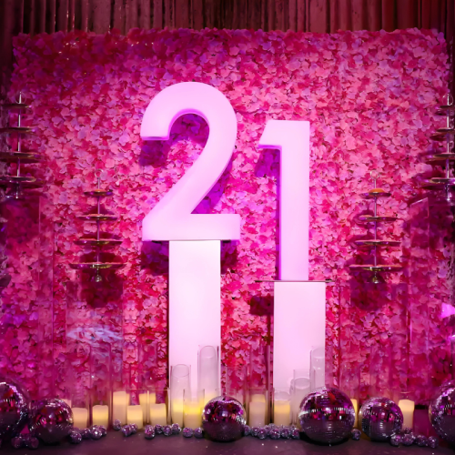 21st hydrangea photo backdrop