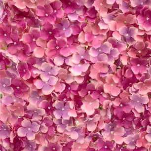 pink hydrangea wall
