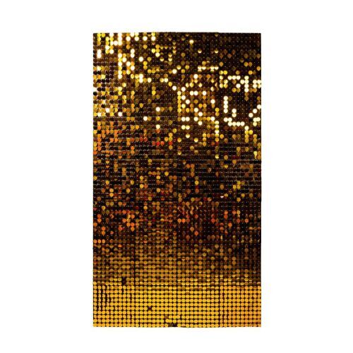 gold sequin panel