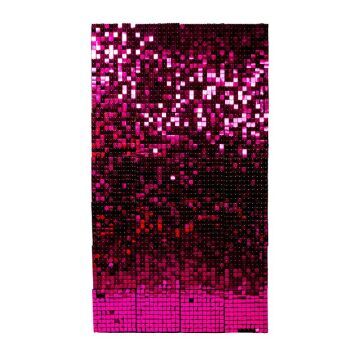 pink sequin panel