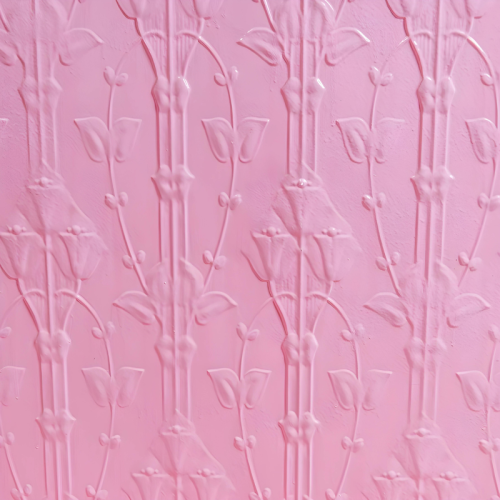 pink pressed tin