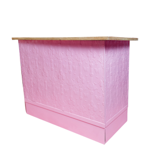 Bar-bie pink pressed tin bar