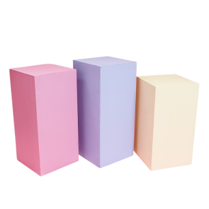 Pastel Prism Plinth Trio