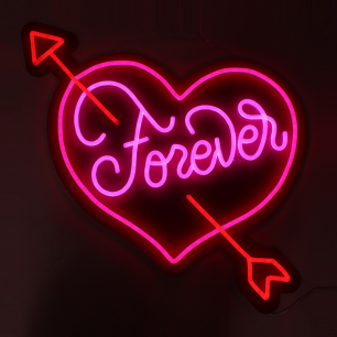 Pink and Red Forever Neon Sign 
