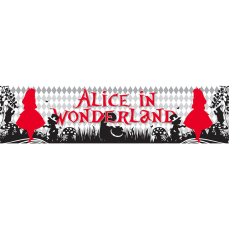 Themed Entrance Banners - Alice in Wonderland