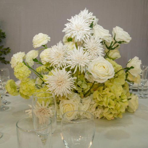 white florals
