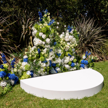 abstract white stage