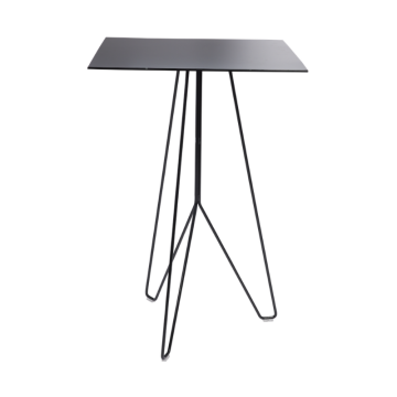 full black cafe table