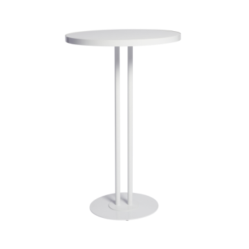 classic modern white high bar table
