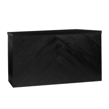 herringbone designed bar and food station