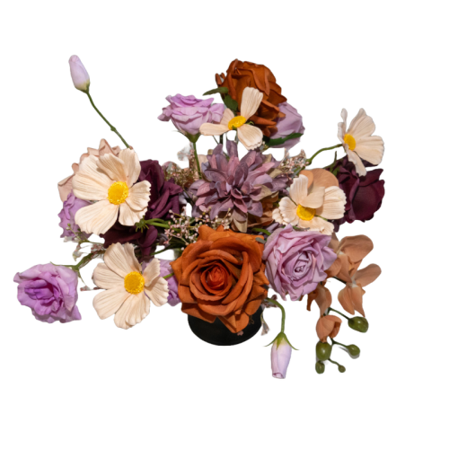 purples and pink florals 