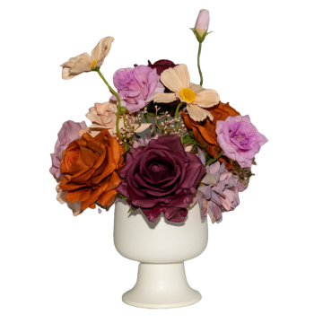 amethyst small bar table centrepiece