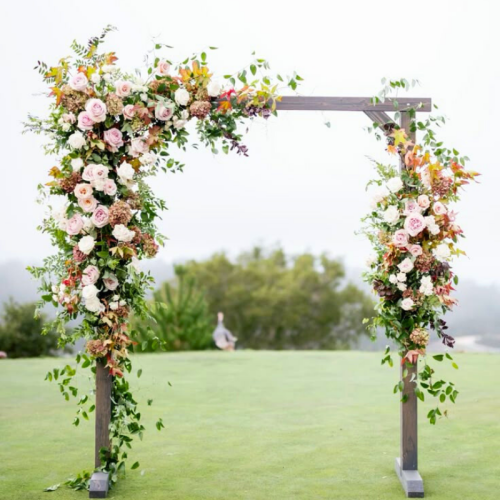 wedding arch with florals 