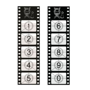 Small Backdrop - Movie Reel Countdown 