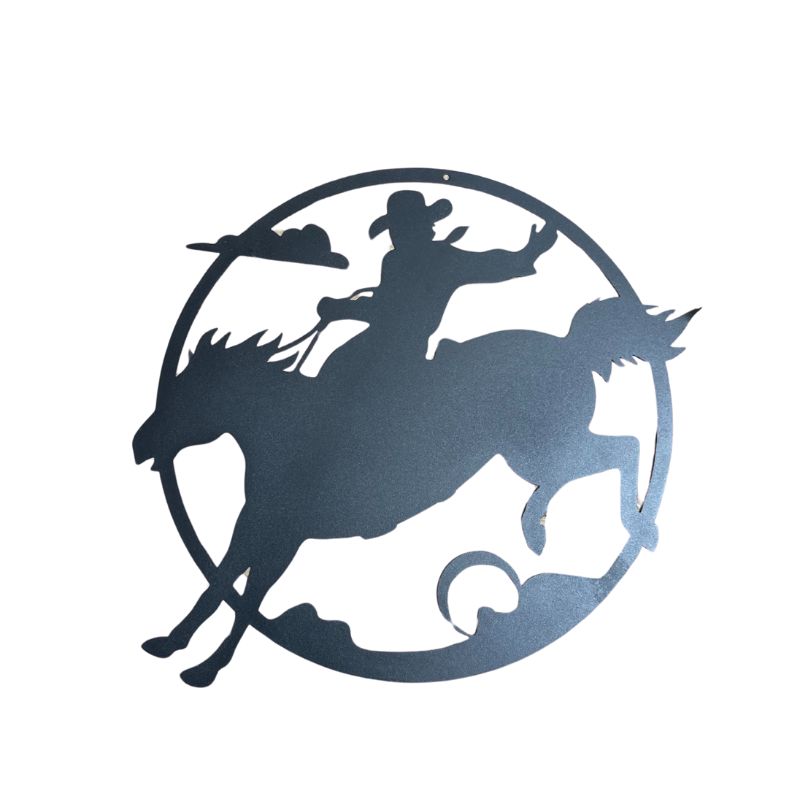 Cowboy Silhouette Sign