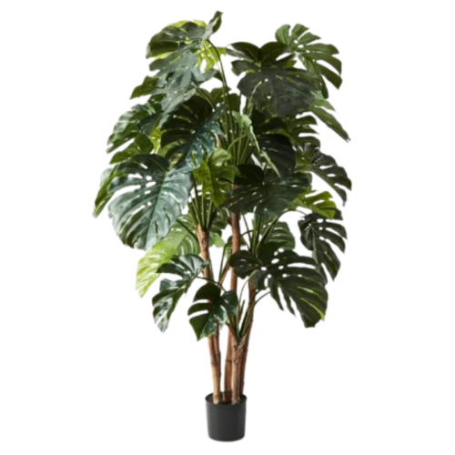 artificial monstera palm pot plant