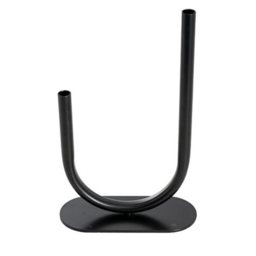 Black U Shape Vase 