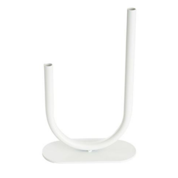 White U Shape Vase
