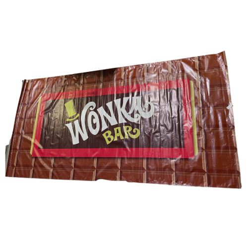 Large Wonka Bar Backdrop