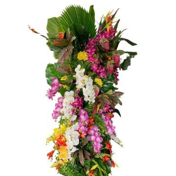 Tropical Floral Pillar