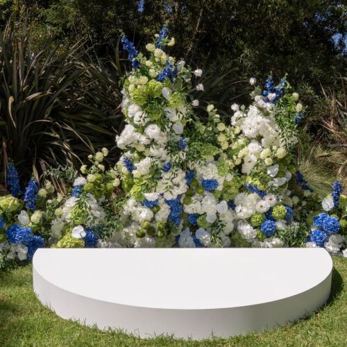Blue & Green Floral Pillar 5