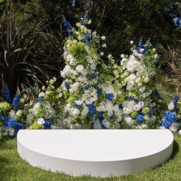 Blue & Green Floral Pillar 5