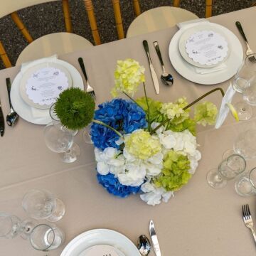 Blue & Green Floral Centrepiece 2