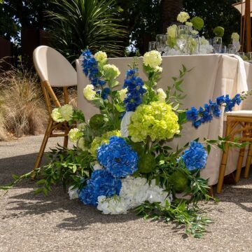 Blue & Green Floral Arrangement 2