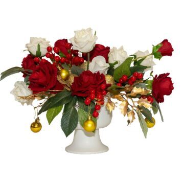 Red & White Christmas Centrepiece