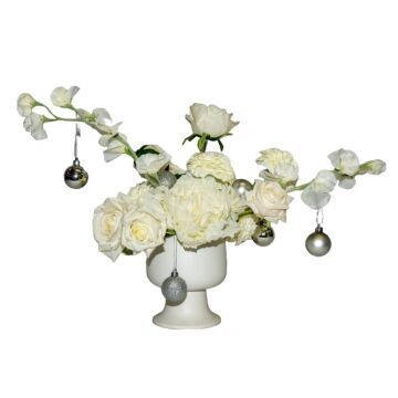 White Christmas Centrepiece