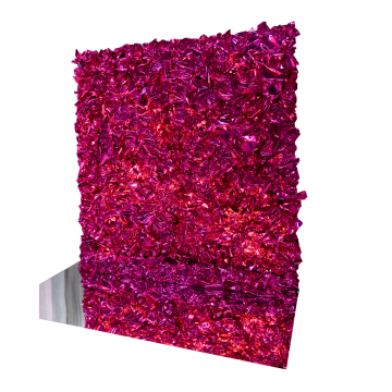 crinkle pink photo wall