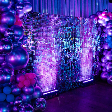 silver sequin photo backdrop