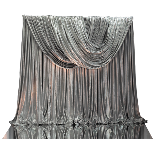 silver metallic backdrop