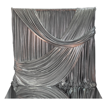 Scalloped Metallic Drape